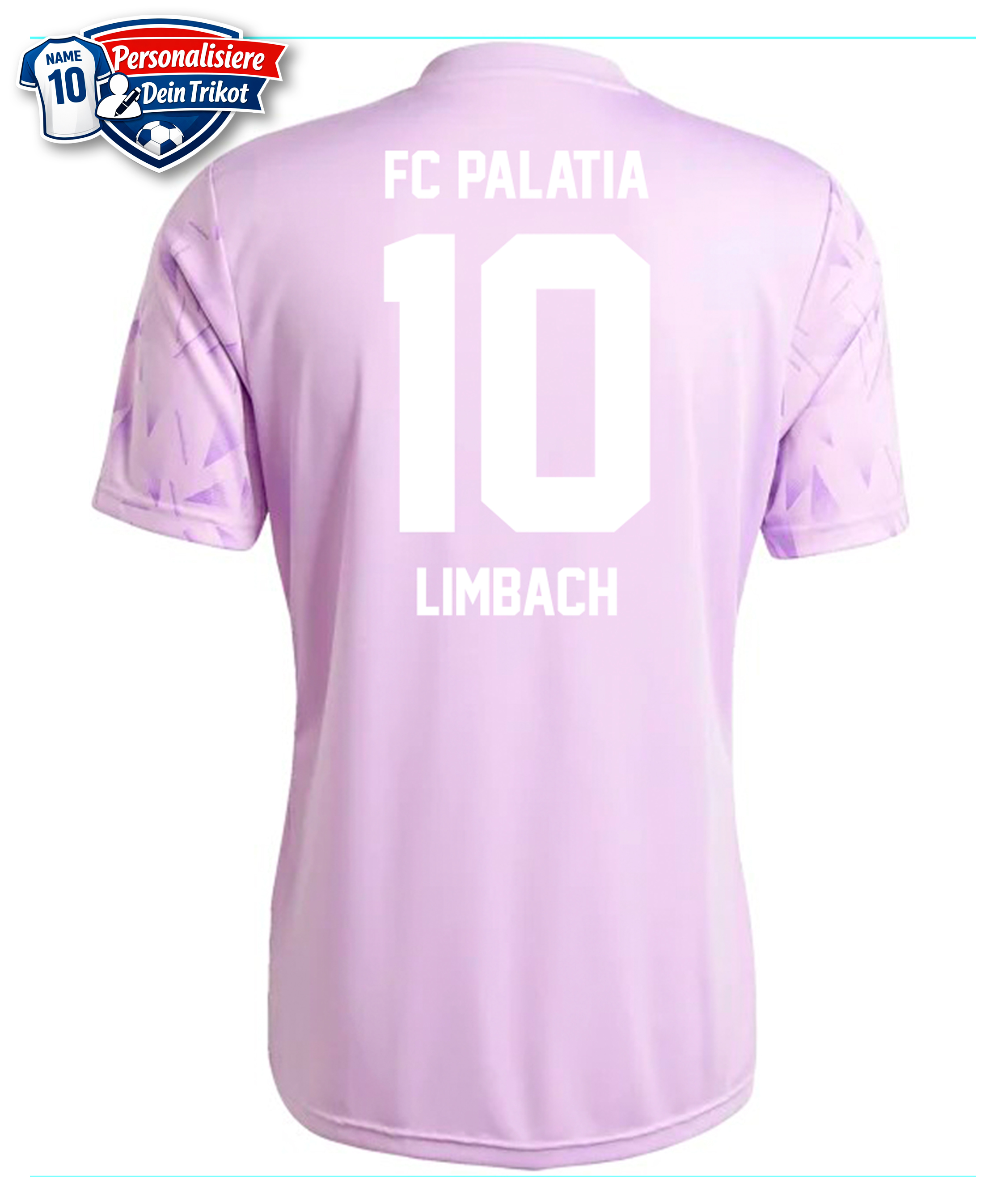 Trikot, Kleidung, Sportbekleidung, Hemd, Farbe Lila, Trikot, Sportswear, Rundhals, Lila, Zahl 10