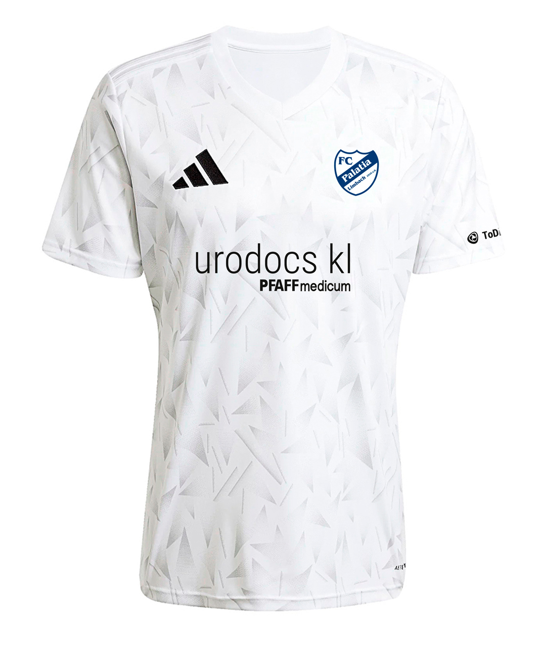 Trikot, Jersey, Kreuzband, weiße Muster, Logo