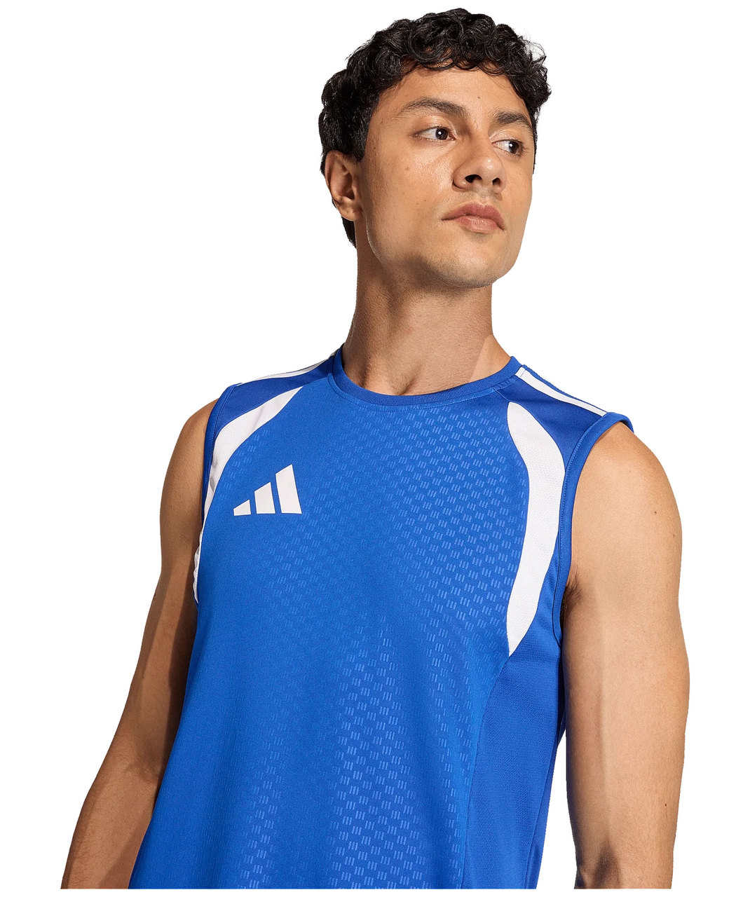 T-Shirt, Tanktop, Sportswear, Mesh, Blau