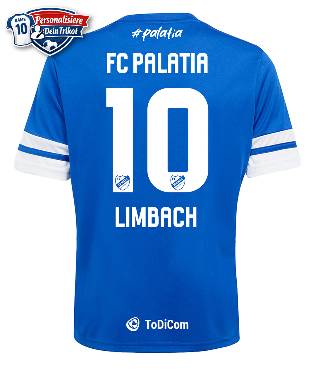 Jersey, Kurzarm, Rundhals, Nummer 10, Limbach