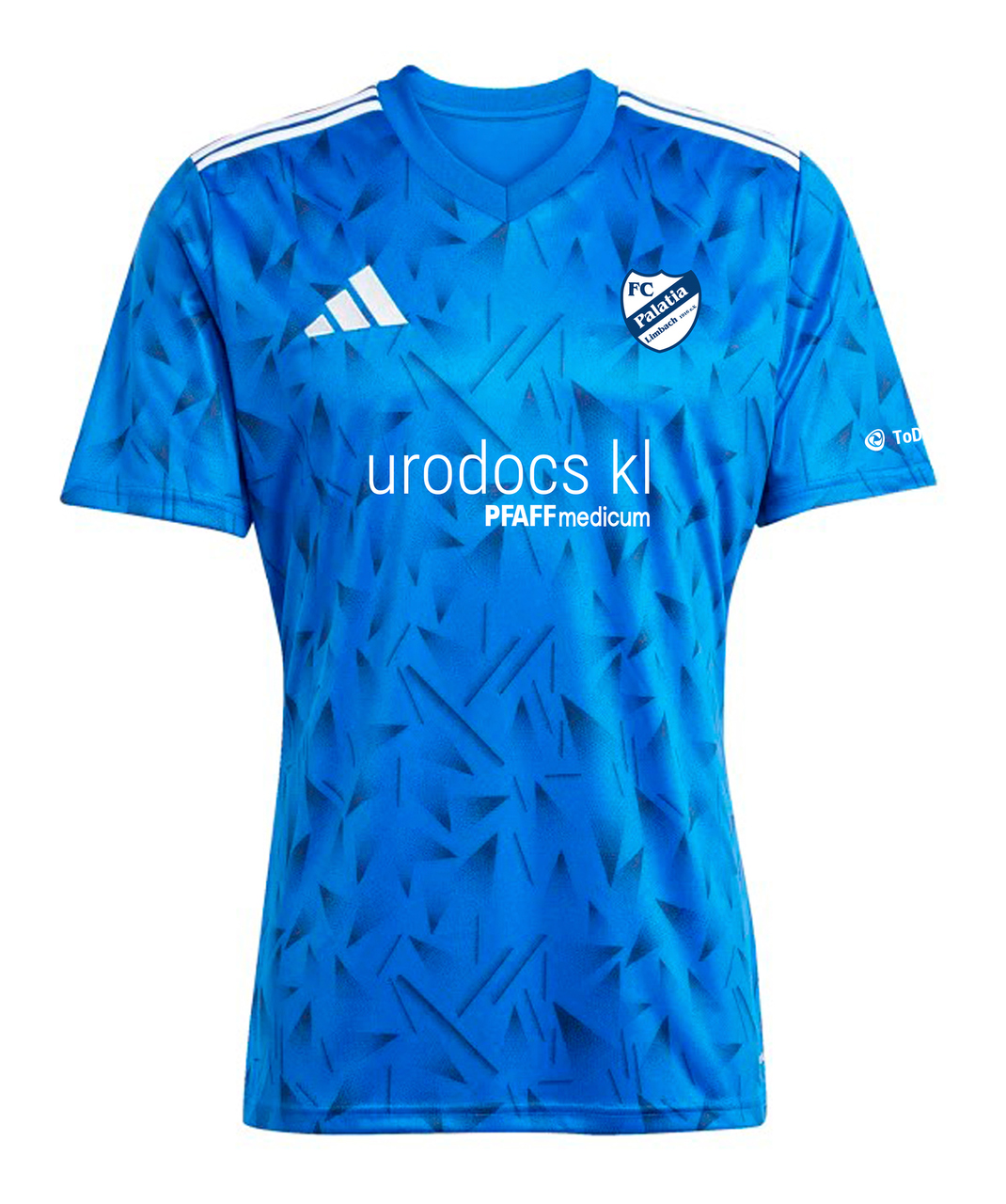 Trikot, Sportshirt, Shortsleeve, Blau, Pattern Print